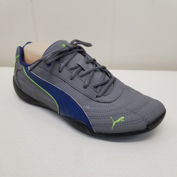 Puma Shoes - Puma 6.5 Sneakers Running Shoes Gray Blue Lime